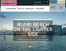 Tablet Screenshot of miamibeachguest.com